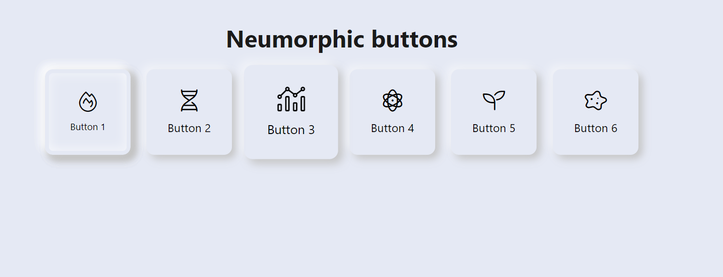 Creating Animated Neumorphic Buttons with HTML and CSS